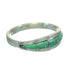Southwestern Genuine Sterling Silver Turquoise Ring Size 5-3/4 AX86604